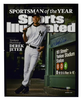 Derek Jeter Signed "Sportsman of the Year" 16x20 Photo (Steiner & MLB Auth)